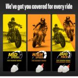 Alpine MotoSafe motorcycle earplug range including Tour, Race and Pro options.