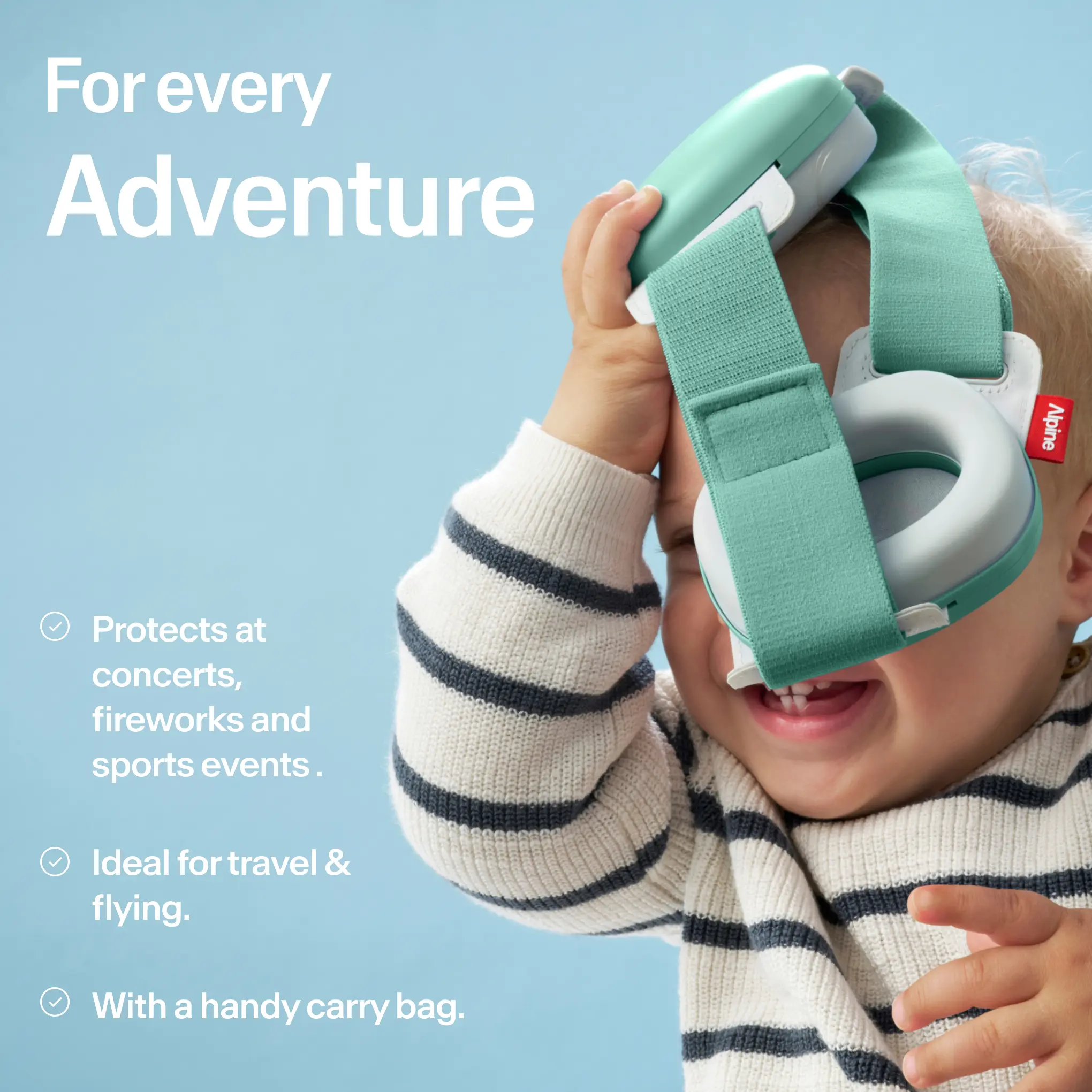 Alpine Muffy Baby hearing protection for babies and toddlers up to 48 months