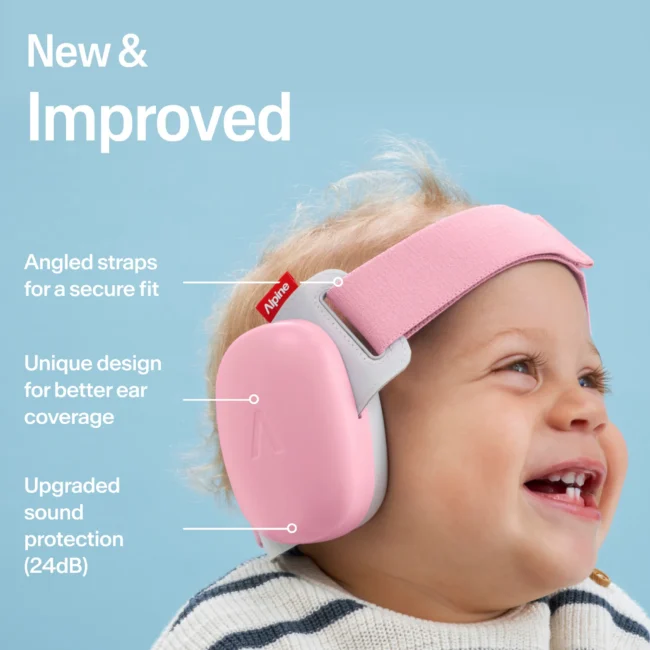 Green Alpine Muffy Baby ear defenders for babies and toddlers