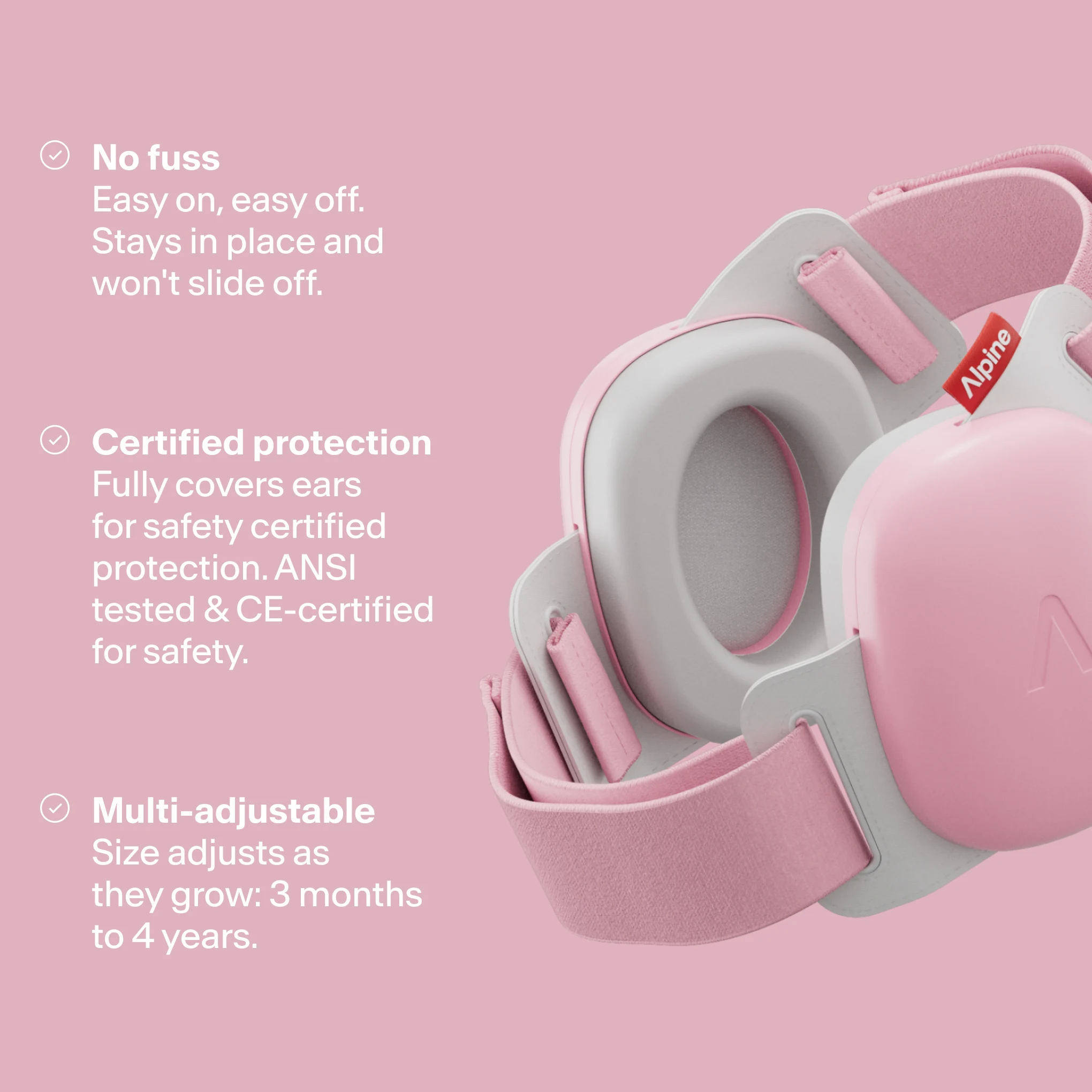 Alpine Muffy Baby green hearing protection earmuffs for babies and toddlers