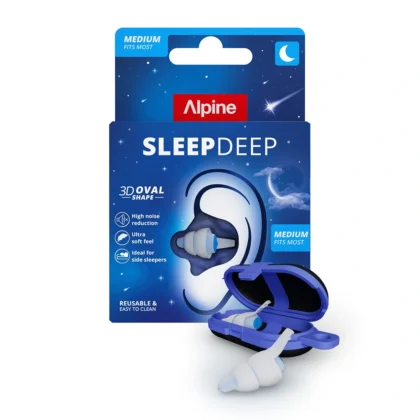 Alpine SleepDeep Medium noise reducing earplugs for snoring